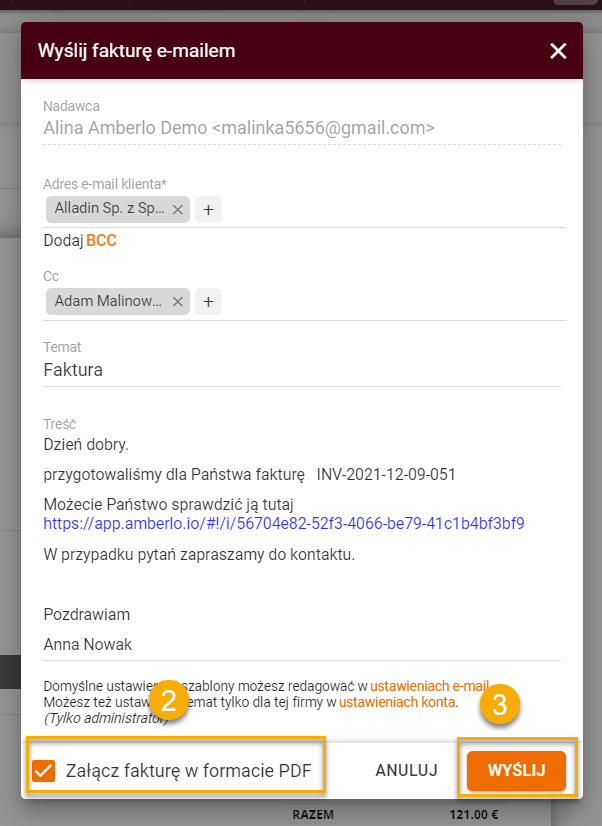 Send bill as pdf_PL 2