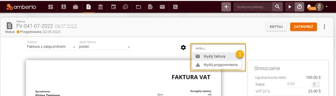 Send bill as pdf_PL 1