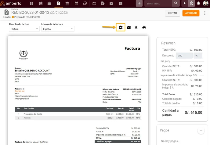 Cómo puedo configurar la visualización del importe del Impuesto para cada artículo facturado_1