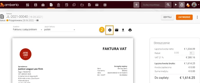 Rachunki ustawenia 1