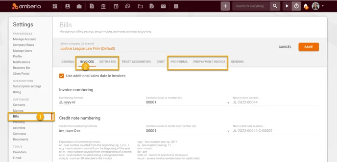 Bill report settings EN_1