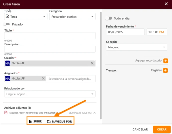 Puedo adjuntar archivos a una tarea o evento_3