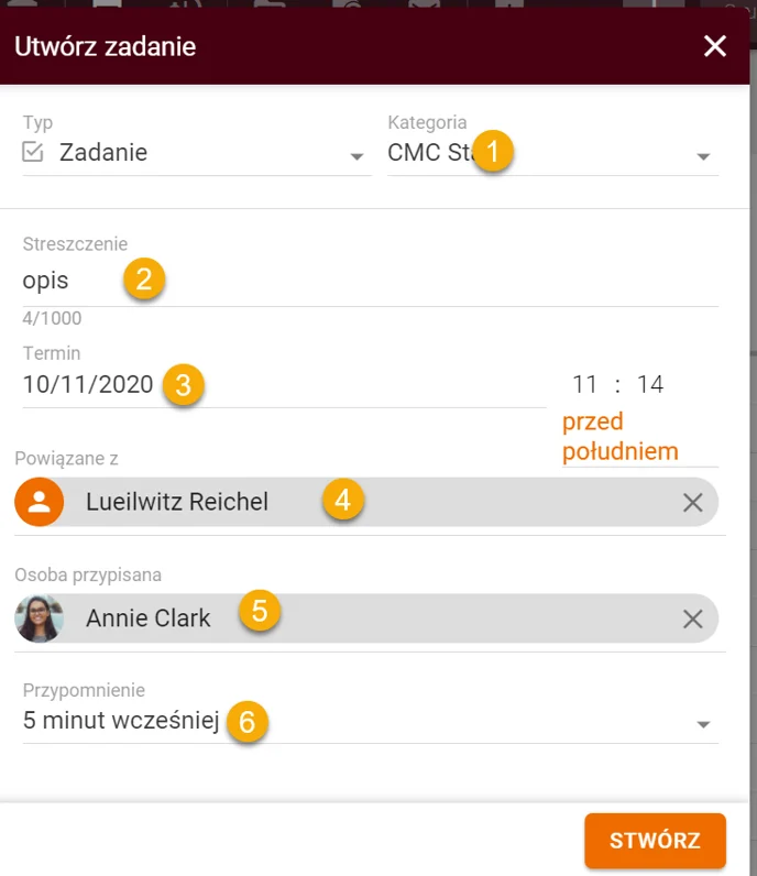 Jak tworzyć zadania i wydarzenia w kalendarzu 6