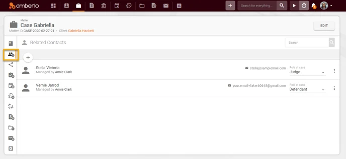 add Related Person information based on the role at the case on the Document Template1