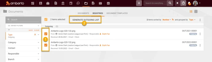How to Generate the Outgoing List1