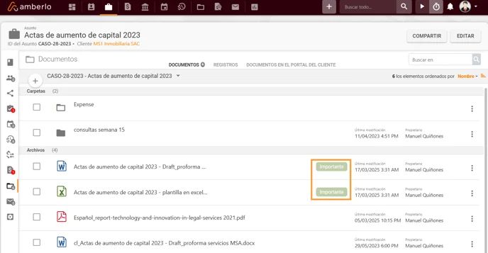 Cómo usar acciones masivas con los Documentos_12
