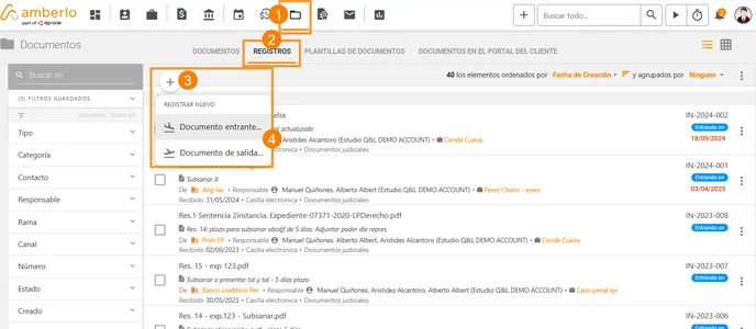 Cómo usar el módulo de Correspondencia en Amberlo_2