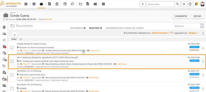 Cómo usar el módulo de Correspondencia en Amberlo_6