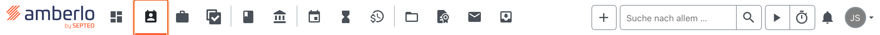 Symbol Kontakte in der oberen Menüleiste