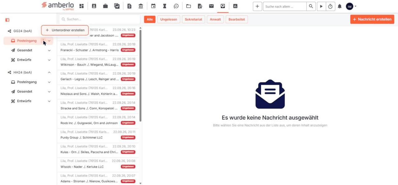 Create sub-folder