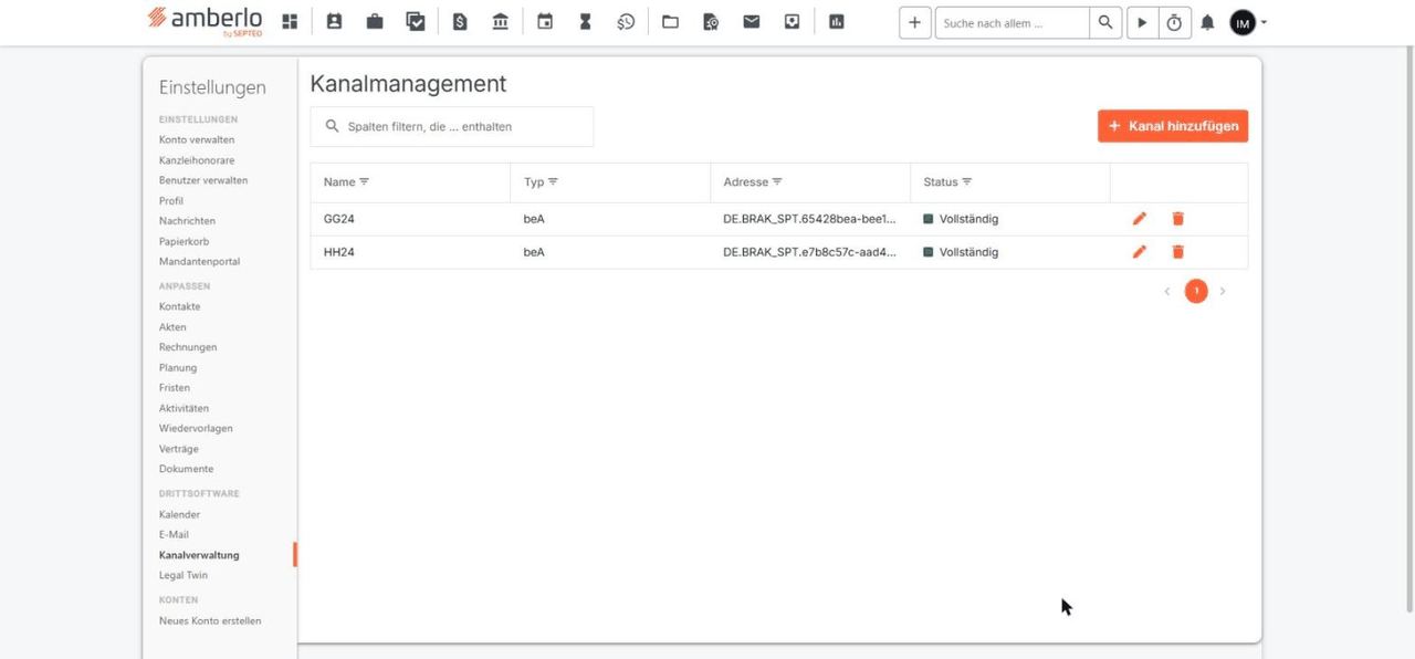 Channel management