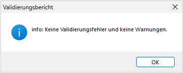 Positiver Validierungsbericht