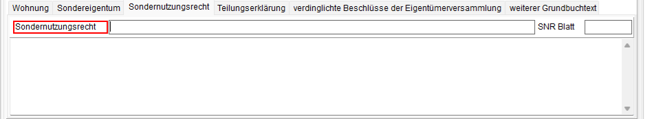 Das Unterregister "Sondernutzungsrecht"