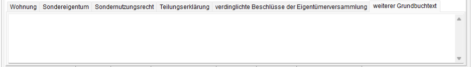Das Unterregister "weiterer Grundbuchtext"
